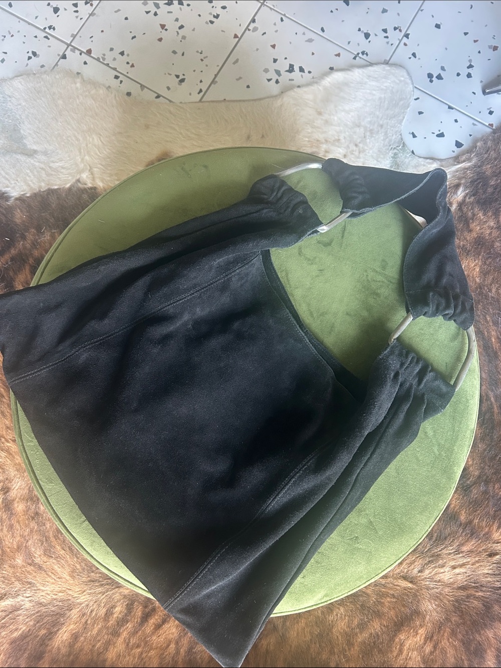 Free People Black Suede Shoulder Bag - Classic Women’s Tote